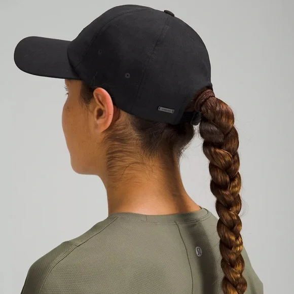 Lululemon Baller Hat Soft Embroidery Black Cap Women\'s Cap Adjustable Hat Lululemon Baller Hat *Soft - Black - lulu fanatics main image 2
